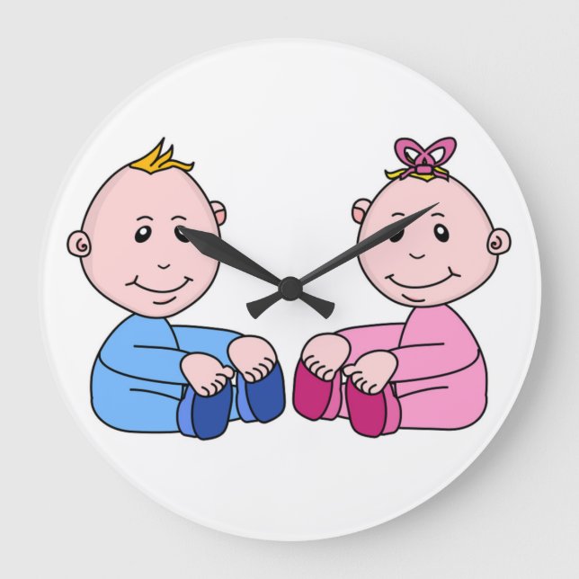 TWINS GROßE WANDUHR (Vorderseite)