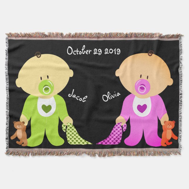 Twins Keepake Throw Blanket Decke (Vorderseite)