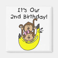 Twins Monkey Boy and Girl 2. Geburtstag