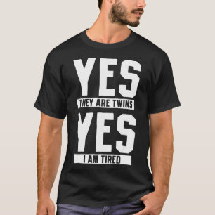 Twins Parent Mama Vater T-Shirt