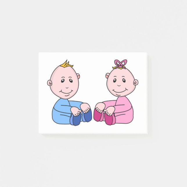 TWINS POST-IT KLEBEZETTEL (Vorderseite)