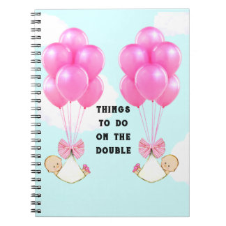 Twins Pregnancy Gift Notizblock