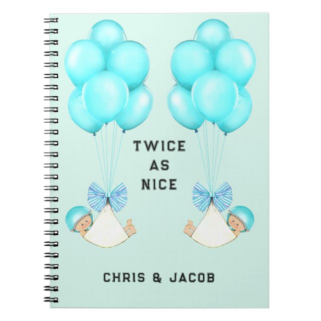 Twins Pregnancy Journal Notizblock (Vorderseite)