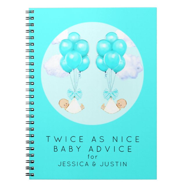 Twins Pregnancy Journal Notizblock (Vorderseite)