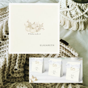 Twins Pumpkins Cream Baby Dusche Geschenkschachtel