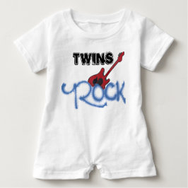 Twins Rock Baby Strampler
