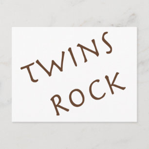 Twins Rock Postkarte