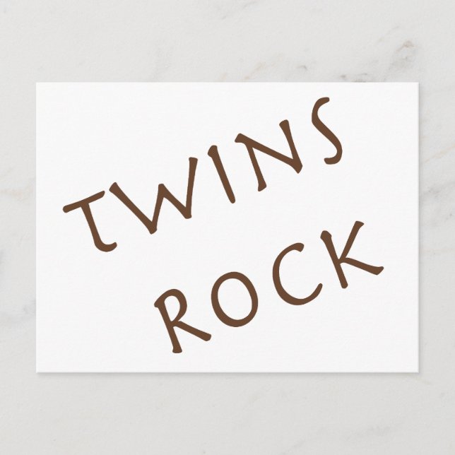 Twins Rock Postkarte (Vorderseite)