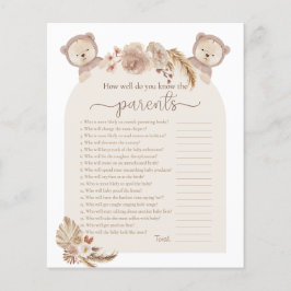 Twins Teddy Bär, der das Parents Shower Game kennt