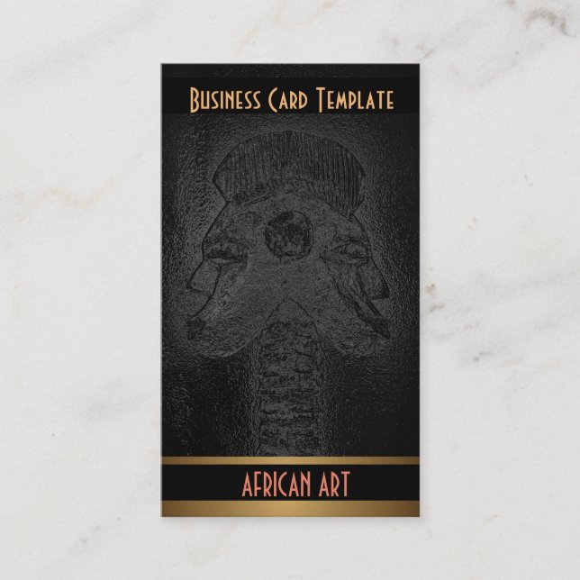 Twins Tribal African Art Visitenkarte (Vorderseite)