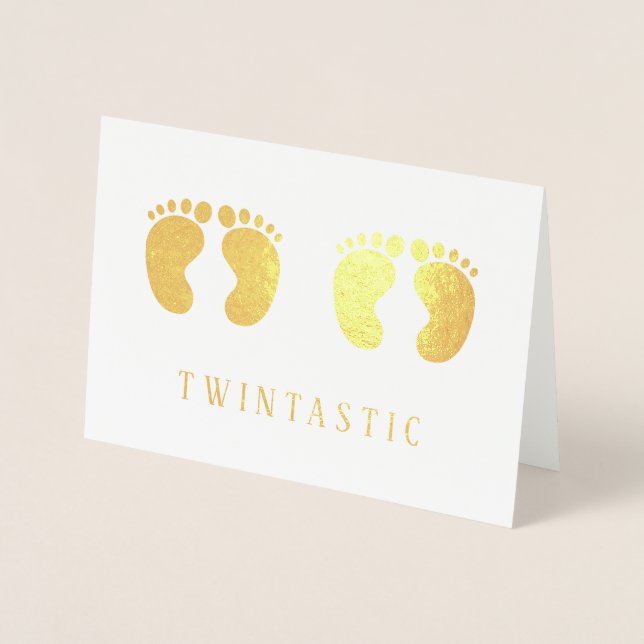 Twins Twintastic Funny Silver Folienkarte (Vorderseite)