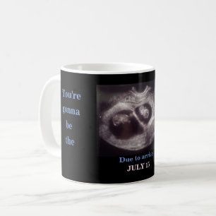 Twins Ultrasound Foto Bester Vater Blue & Pink Dat Kaffeetasse