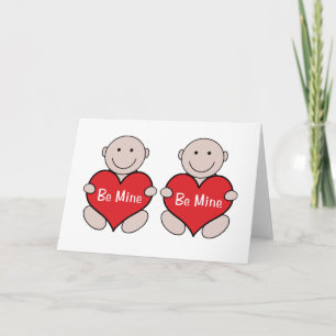 Twins Valentine Graphic Feiertagskarte
