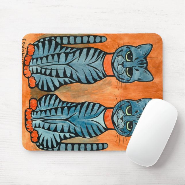 Twins von Louis Wain Mousepad (Mit Mouse)