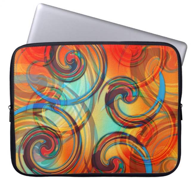 Twirl Laptopschutzhülle (Vorderseite)