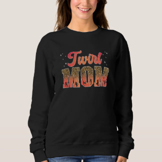 Twirl-Mama-Leoparden-Baton-Twirling-Mama eines Bat Sweatshirt