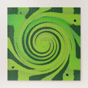 Twirl Me Green Pattern Puzzle