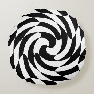 Twirl Schess Rundes Kissen