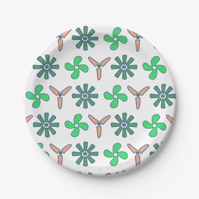 Twirl und Spin Boys zum Geburtstag Pappteller (Vorderseite)