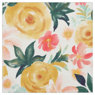 TWIRLD Watercolor Happy Floral Stoff