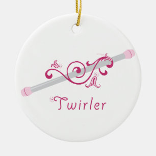 Twirler-Taktstock Keramik Ornament