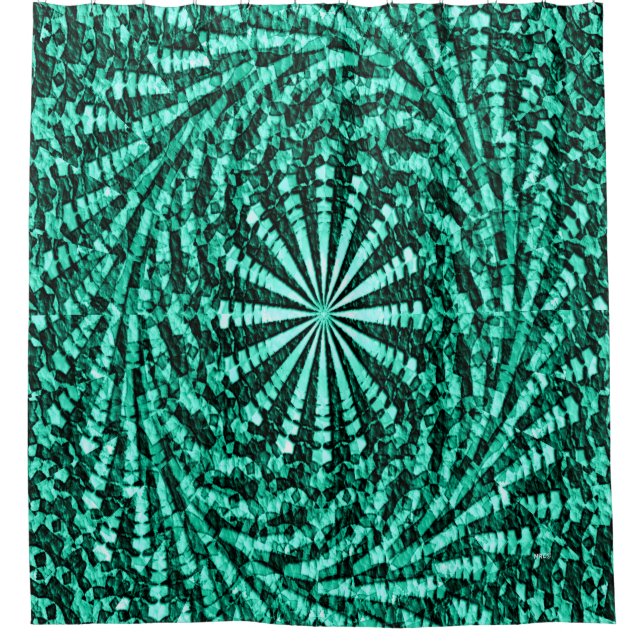 Twirlin' grün.... duschvorhang (Vorderseite)