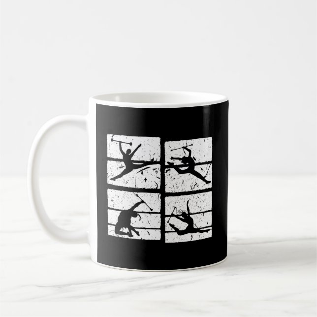Twirling Batons Dance Twirler Kaffeetasse (Links)
