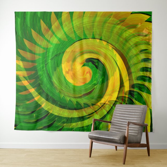 Twirling Bloom.... Wandteppich (Beispiel (Horizontal))