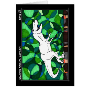TWIS Kunst-Karte: Blairs Tierecke T Rex