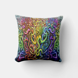 Twisted Colors Throw Kissen