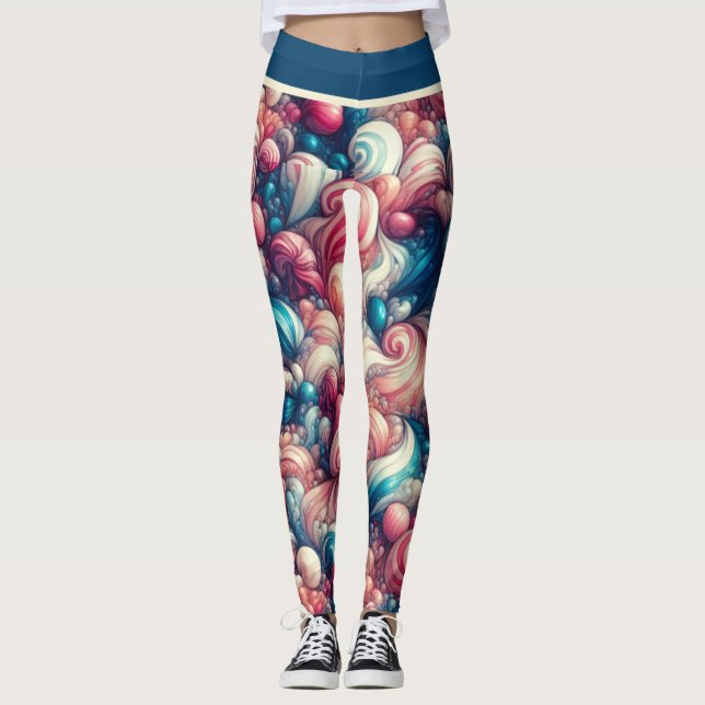 Twisted Cotton Candy Leggings (Vorderseite)