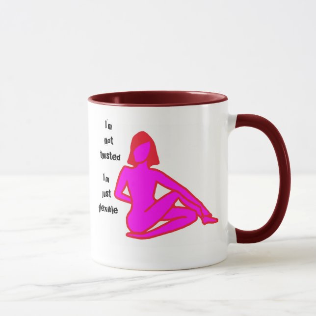 Twisted-Funny-Yoga-Tasse Tasse (Rechts)
