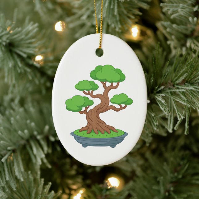 Twisted Japanese Bonsai Tree Keramik Ornament (Baum)