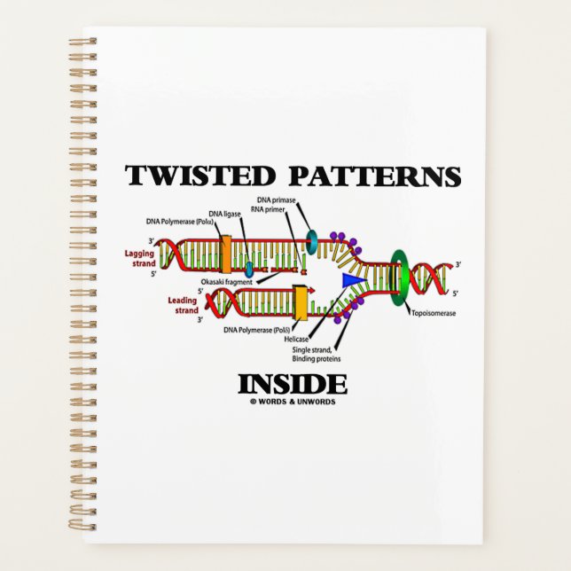 Twisted Patterns Inside DNA Replication Spaß Planer (Vorderseite)