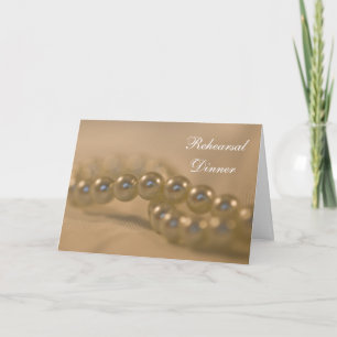 Twisted Pearls Hochzeit Probe Dinner Einladung