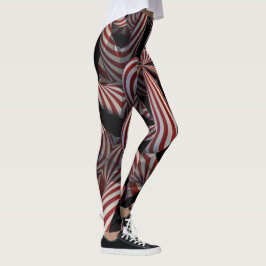Twisted Peppermint Holiday Fraktal Leggings