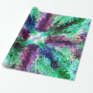 Twisted Rainbow Vapors Geschenkpapier