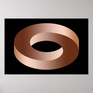 Twisted Ring Illusion Poster