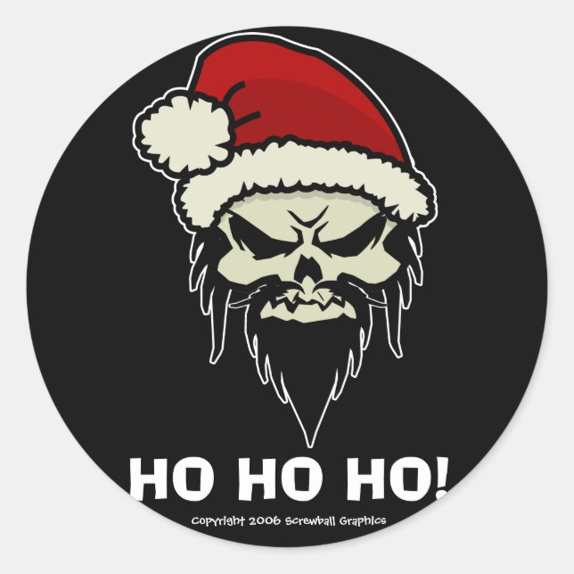 Twisted Santa Stickers (Vorderseite)