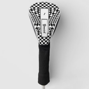 Twisted Schachbretts von Kenneth Yoncich Golf Headcover