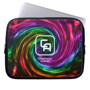 Twisted Smoke Multicolors Electronics Bag Laptopschutzhülle