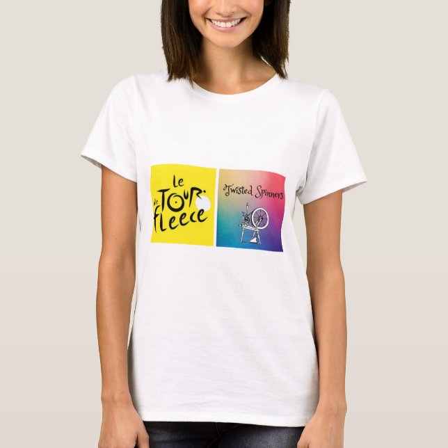 Twisted Spinners Tour de Fleece T - Shirt (Vorderseite)