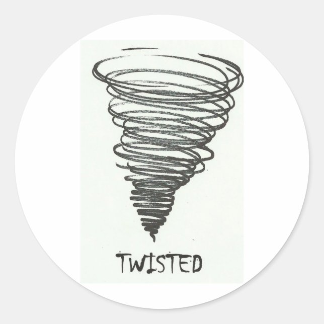 TWISTED TORNADO RUNDER AUFKLEBER (Vorderseite)