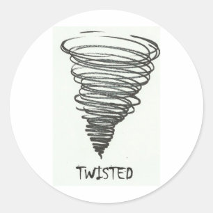 TWISTED TORNADO RUNDER AUFKLEBER
