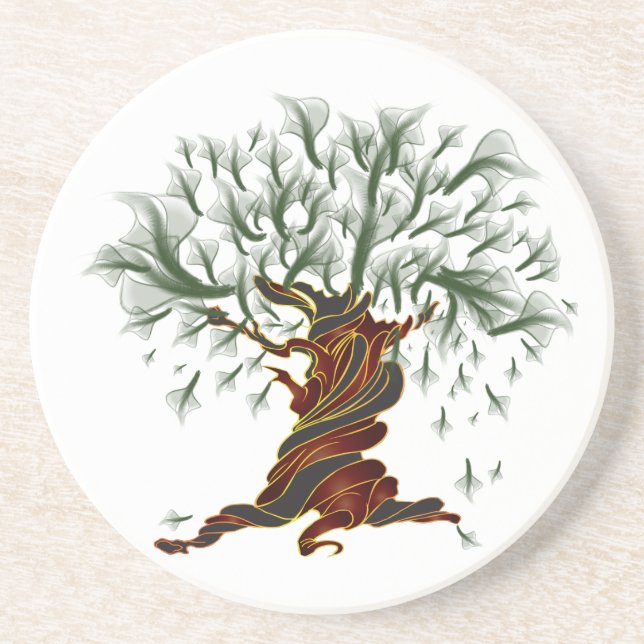 Twisted Tree Getränkeuntersetzer (Vorne)