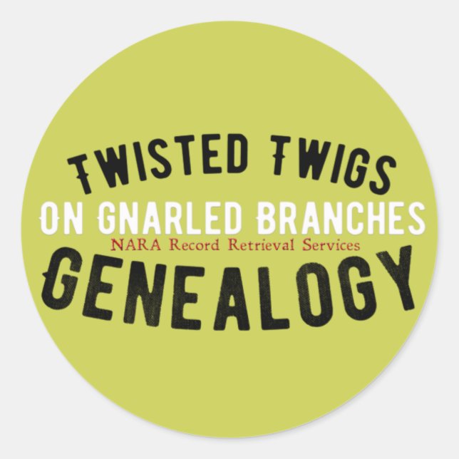 Twisted Twigs Genealogy Stickers (Vorderseite)