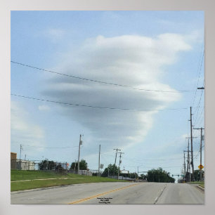Twister-Wolkenbild Poster