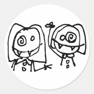 Twitarted Just Heads Sm Aufkleber