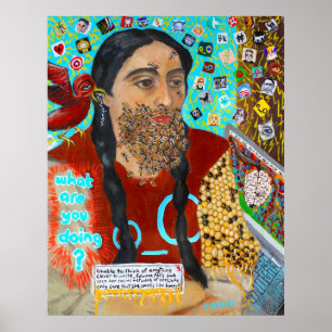 Twitter Beard Print Poster