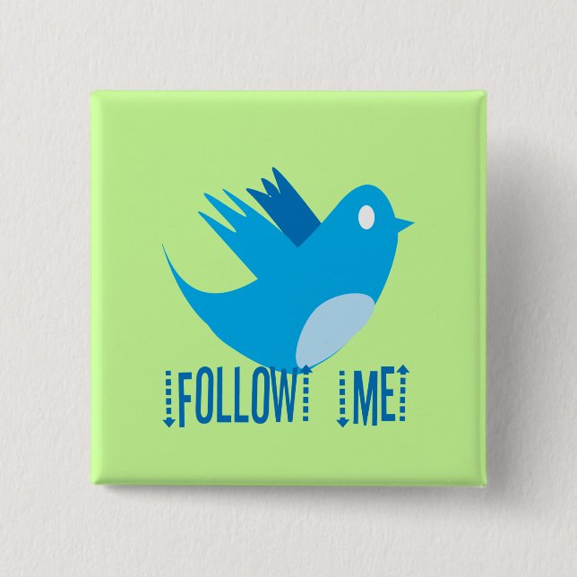 Twitter Bird folgen - Hintergrundfarbe auswählen Button (Vorderseite)